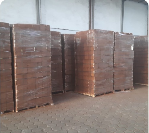 Cocopeat products prepared for export