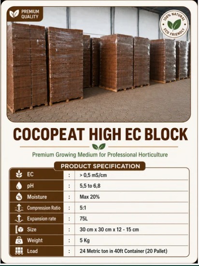 Cocopeat High EC Block
